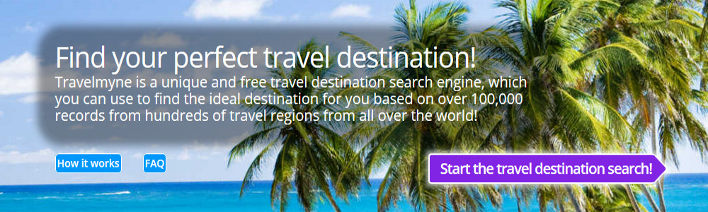 Travel destination search with Travelmyne